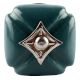 Solid Forest Green Square Ceramic Furniture Knob Online
